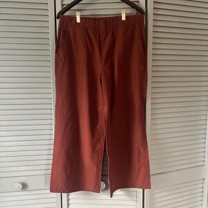 Burnt Russet GapFit Wide Leg Nylon Pants